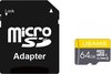 USAMS - Geheugenkaart SD adapter micro SD (US-ZB119) - Hoge snelheid, TF-kaart 64G, met adapter - Zwart