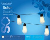 Solar feestverlichting lichtsnoer - Flashing effect - 180cm - 10 LEDS - Warm wit