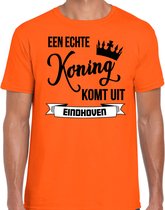 Bellatio Decorations Oranje Koningsdag t-shirt - echte Koning komt uit Eindhoven - heren M