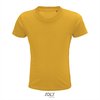 SOL'S - Pioneer Kinder T-Shirt - Geel - 100% Biologisch Katoen - 134-140
