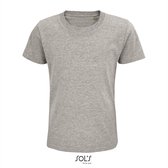 SOL'S - Pioneer Kinder T-Shirt - Grijs - 100% Biologisch Katoen - 122-128