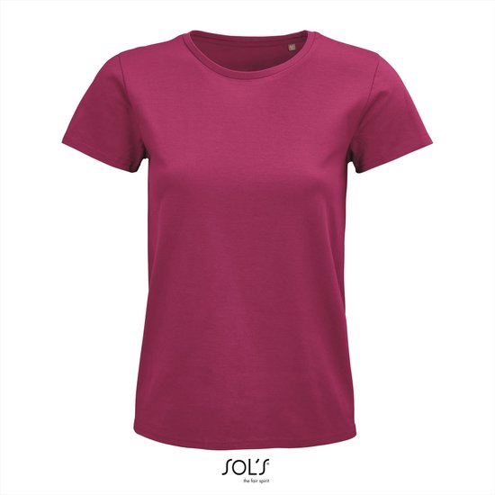 SOL'S - Pioneer T-Shirt dames - Roze - 100% Biologisch Katoen - L