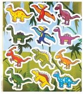 Stickervel dinosaurus 12 velletjes per stuk verpakt