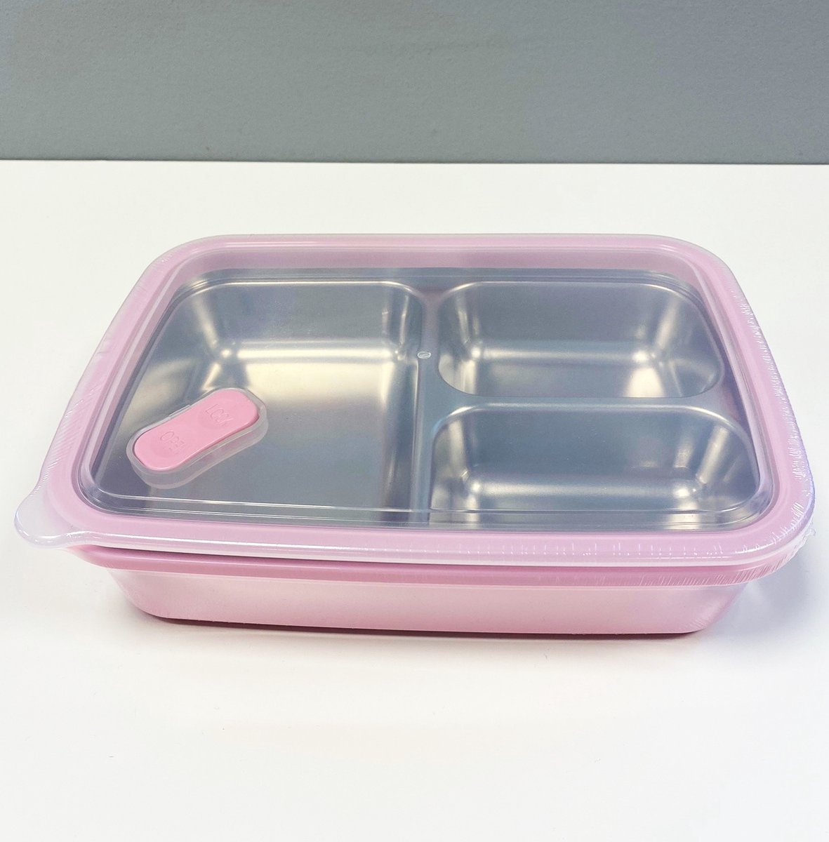 Korean Lunchbox Food Tray with a lid 1500ml Stainless