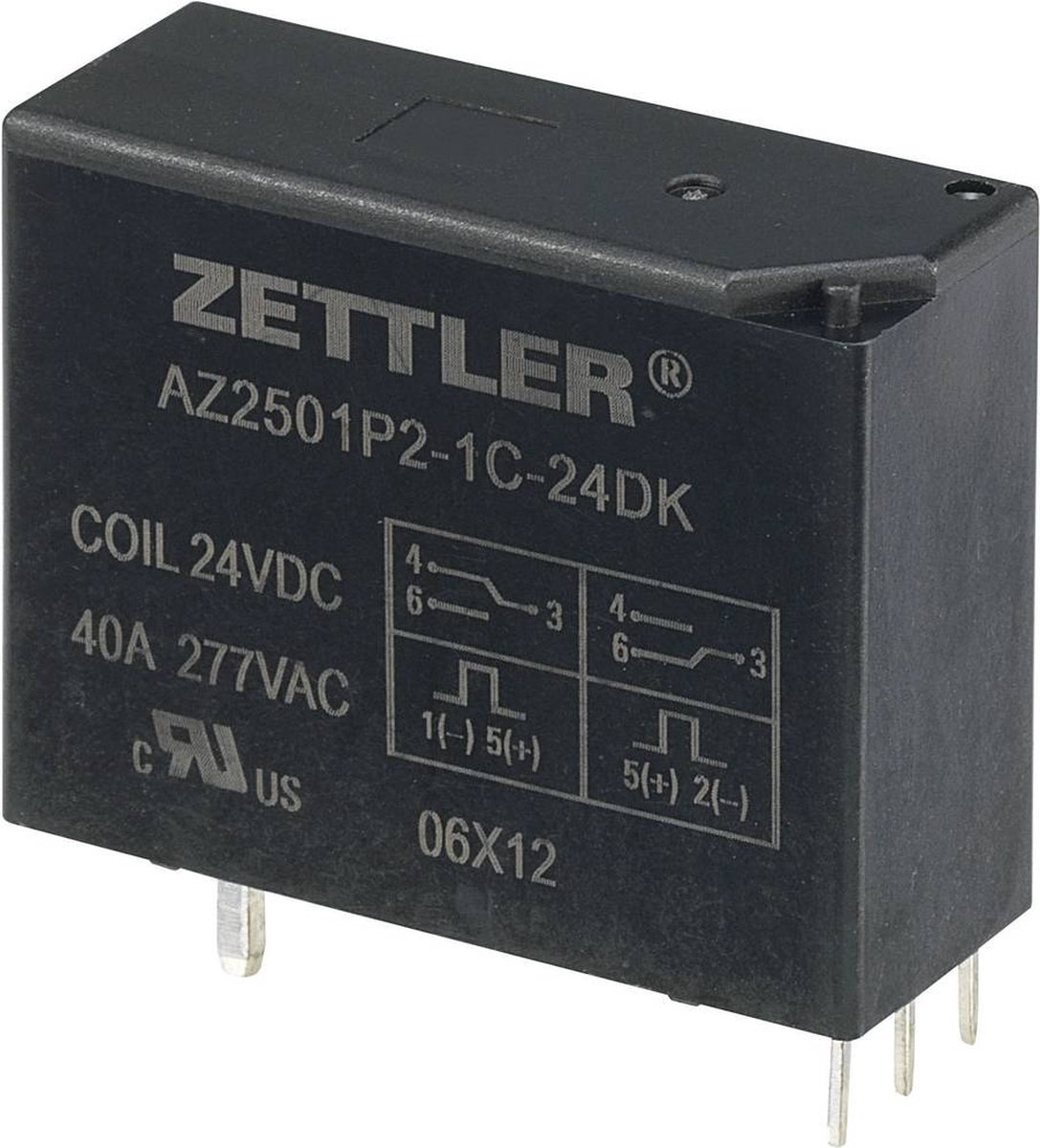 Zettler Electronics AZ2501P2-1C-24DK Printrelais 24 V/DC 50 A 1x wisselcontact 1 stuk(s)