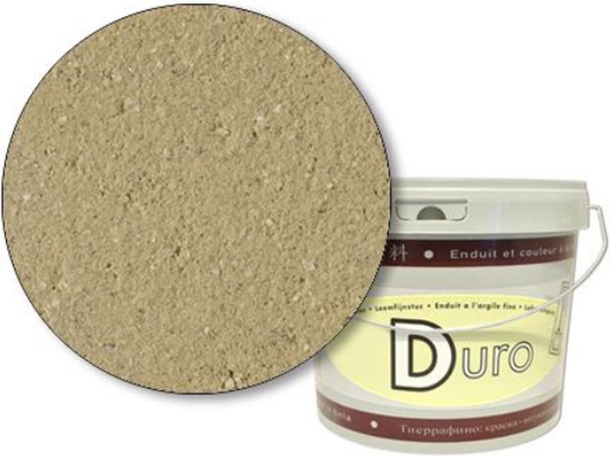 Tierrafino Duro fijne leemstuc - Muurverf - Leemverf - 100% composteerbaar - Iquitos groen - 20kg - Tierrafino