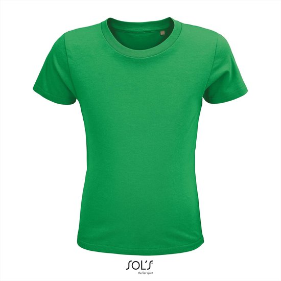 SOL'S - Crusader Kinder T-shirt - Groen - 100% Biologisch Katoen - 146-152