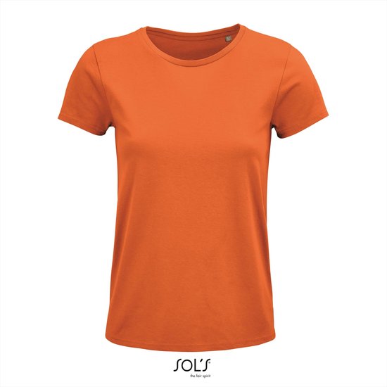 SOL'S - Crusader T-shirt dames - Oranje - 100% Biologisch katoen - L