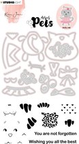 Studio Light Stempel & snijmal - Missees pets - Kitty cat