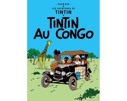 Kuifje Poster Tintin au Congo 50x70cm Officiële kuifje poster gemaakt door Moulinsart