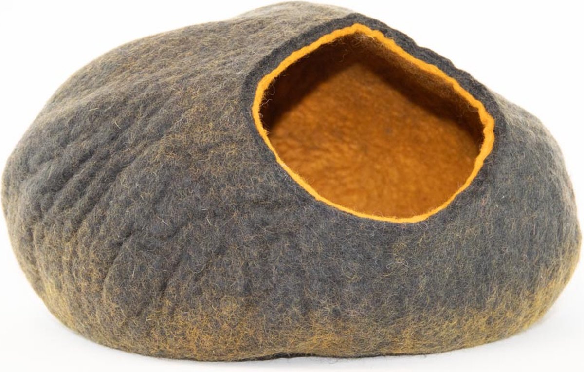 Cat cave kattenmand Mustard yellow