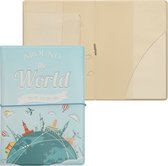 kwmobile Paspoorthouder - Hoesje voor paspoort en reisdocumenten - Flip cover - Met elastische band - design
