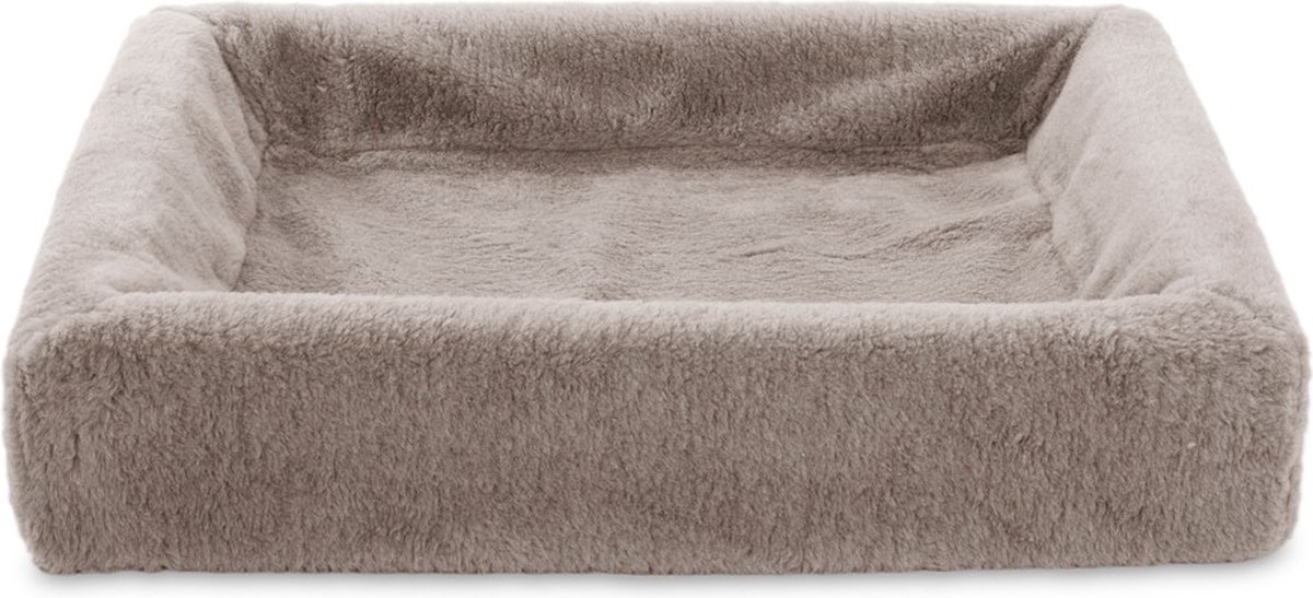 Bia Bed - Fleece Hoes - Hondenmand - Taupe - Bia-4 - 85X70X15 cm