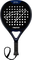 Avento Padel Racket Tirador - GFRP - Rond - Zwart/Blauw