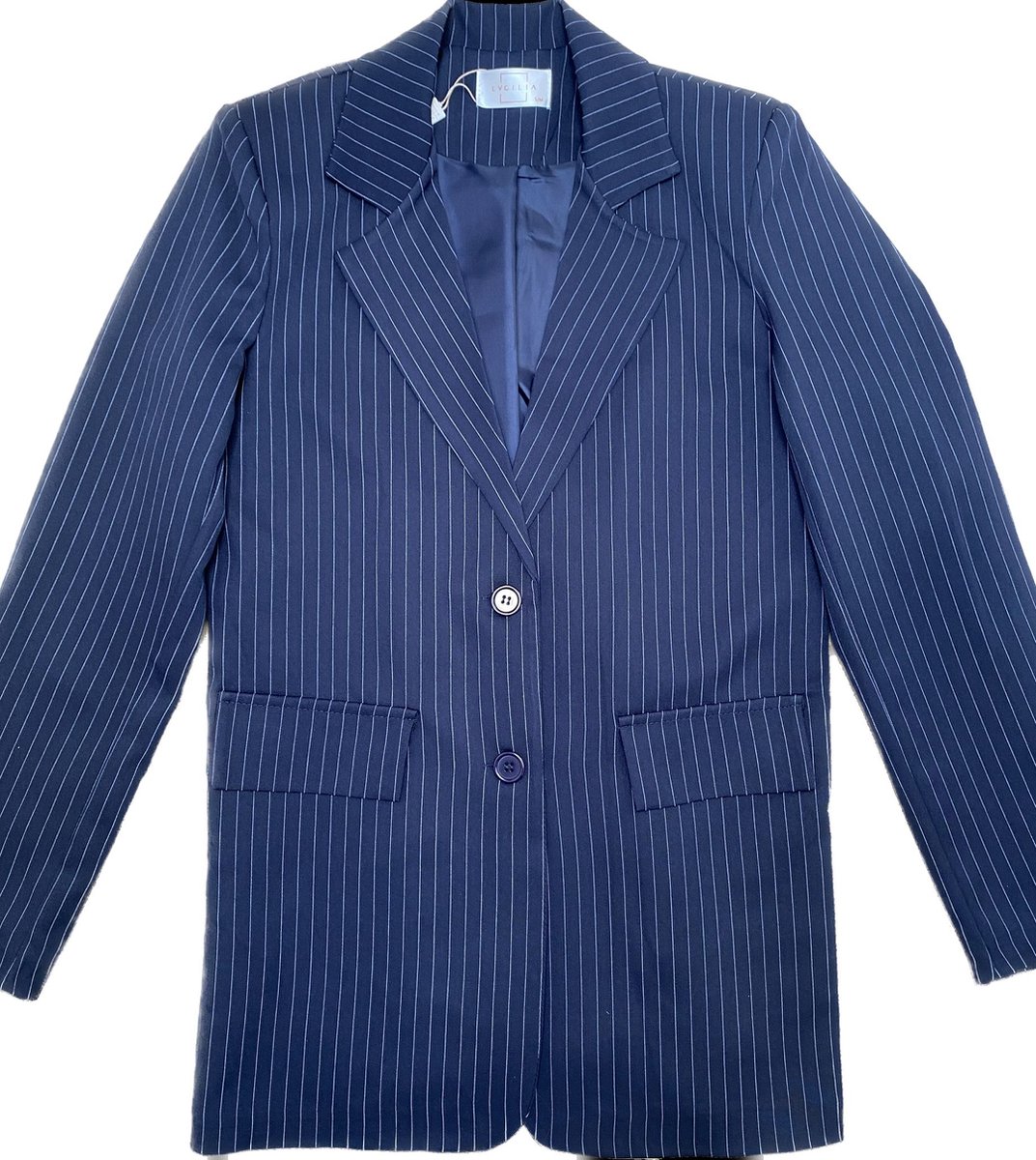Blazer - Donker blauw - Krijtstreep - Maat M/L