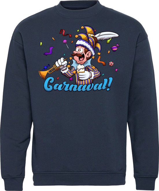 Sweater Carnavalluh | Carnaval | Carnavalskleding Dames Heren | Navy | maat M