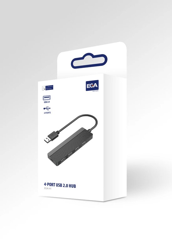 EGA - Hub - 4 externe - USB 2.0 | bol.com