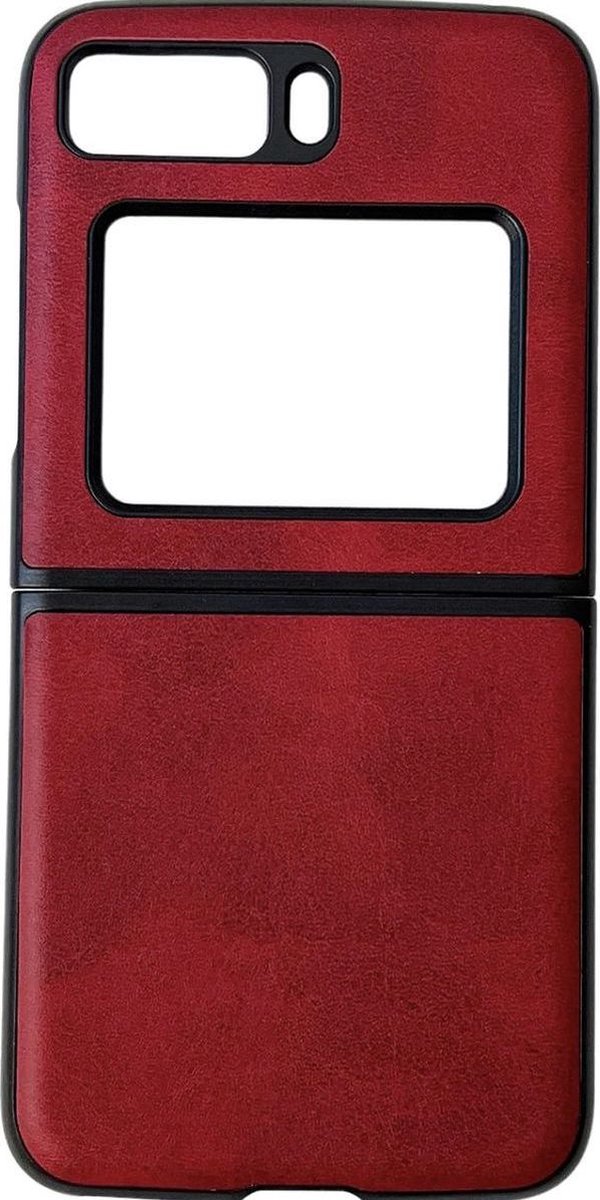 Mobigear Hoesje geschikt voor Motorola Razr (2022) Telefoonhoesje Hardcase | Mobigear Excellent Backcover | Razr (2022) Case | Back Cover - Bordeaux Rood