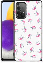 Back Case geschikt voor Samsung Galaxy A72 (5G/4G) Unicorns