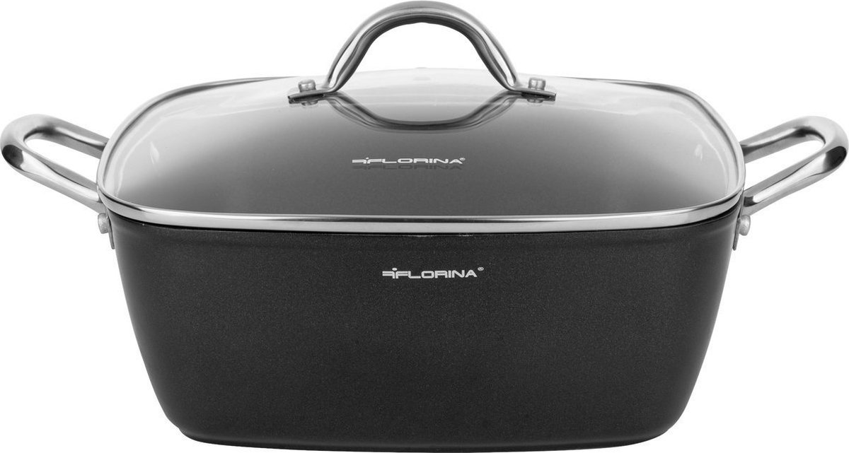 KAMBERG 8100 vierkante braadpan pan gegoten aluminium inductie