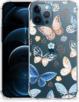 Case Anti-shock Geschikt voor iPhone12 | 12 Pro Vlinder