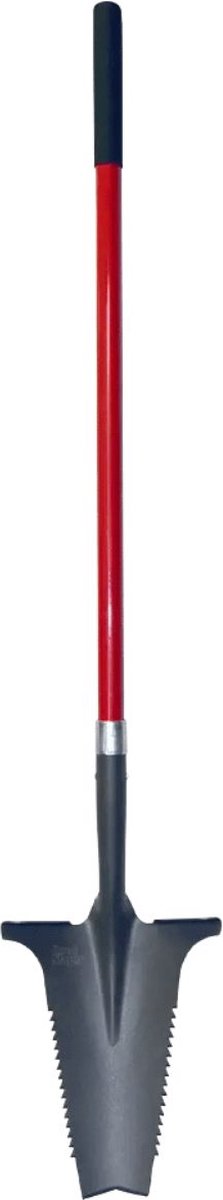 Root Slayer, XL Tuin Spade met lang blad – Multifunctionele tuinschop met zaag en mes – Extra lange tuinschep – Tuingereedschap – Schop & wortelzaag voor tuinieren - Boomwortelspade