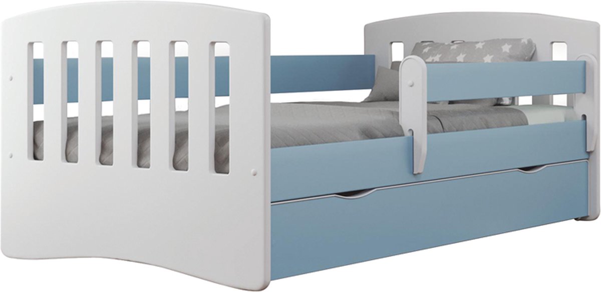 Bed classic 1 mix grijs zonder lade zonder matras 140/80