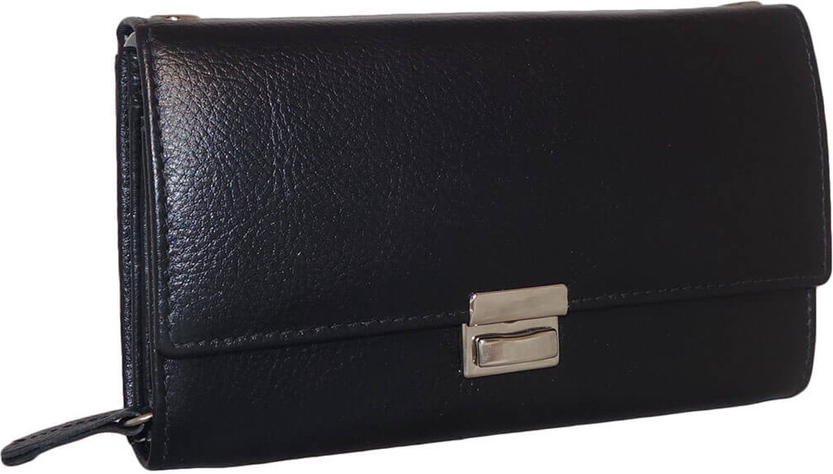 Leather Design Koopmans / Horeca Portemonnee met Ritsvak en Leren Tussenschoten