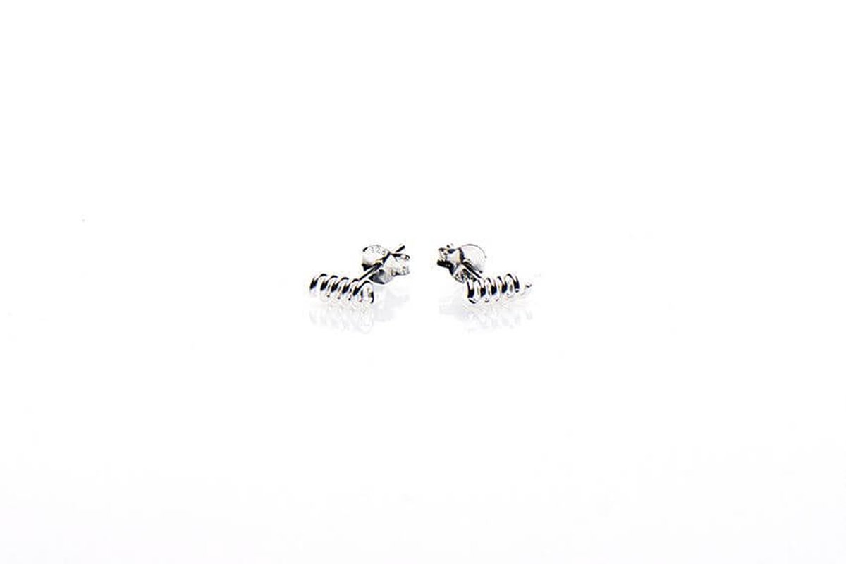 Karma Oorbellen Spiral Zilver
