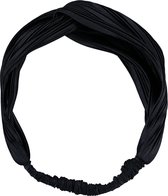 Sarlini Stoffen Haarband / Hoofdband Rib Zwart