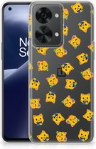 TPU bumper geschikt voor OnePlus Nord 2T Katten Emojis
