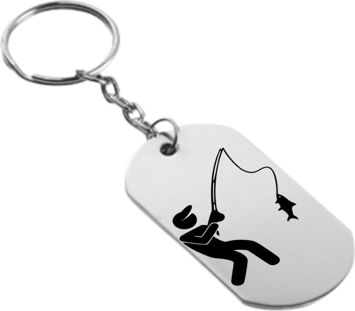 Akyol - vissen Sleutelhanger - Vissen - de vis liefhebber - vissen - vis - dier - 2,5 x 2,5 CM