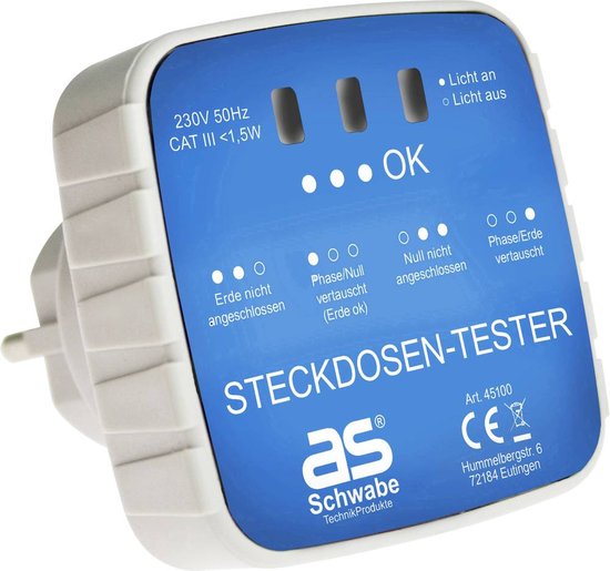 As - Schwabe 45100 Stopcontacttester