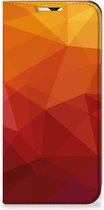 Stand Case geschikt voor Samsung Galaxy A23 Polygon Red
