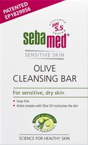 Sebamed Zeepvrij Wastablet Olijf - Voor de gevoelige en droge huid - Reiniging & hydratatie van de huid - 150 gram