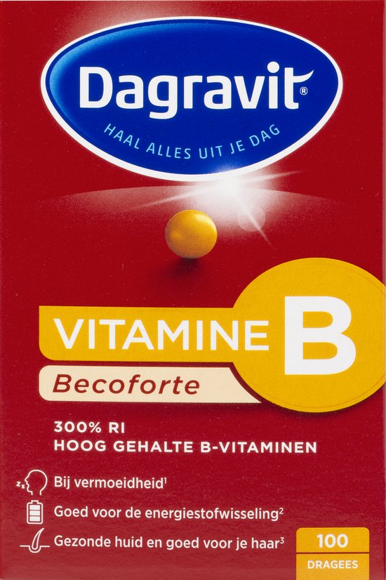 Dagravit Becoforte - Hoog gedoseerde vitaminen - Vitamine B - 100 tabletten