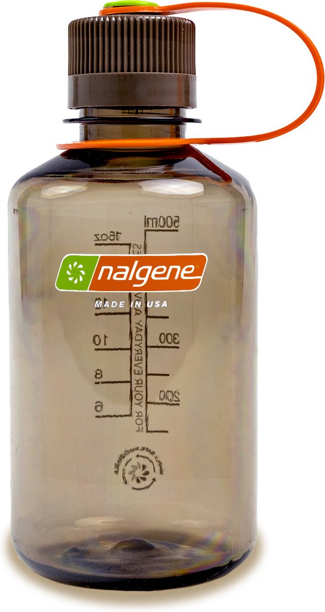Nalgene Narrow Mouth Bottle - drinkfles - 16oz - BPA free - SUSTAIN - Woodsman