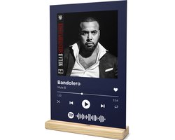 Songr Spotify Muziek Bordje Bandolero Mula B 20x30 Blauw Dibond Aluminium. bol