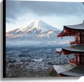 WallClassics - Toile - La plus haute Berg du Japon - Fuji - 60x60 cm Photo sur toile (Décoration murale sur toile)