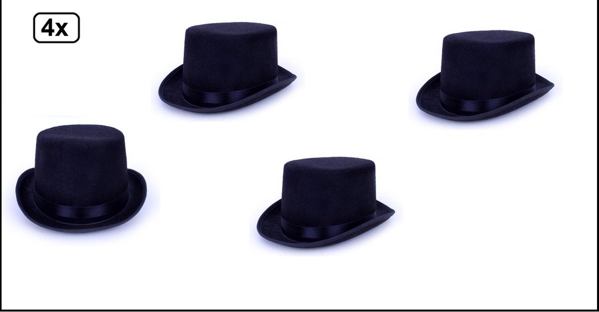 Funny Party Hatsâ® Chapeau de costume de magicien en feutre Noir