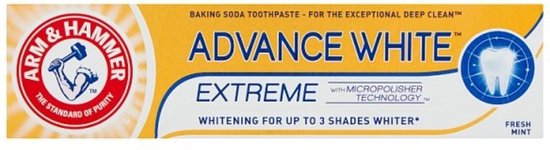EXCLUSIEVE Arm & Hammer Baking Soda Toothpaste Advance White Extreme Whitening - Tandpasta