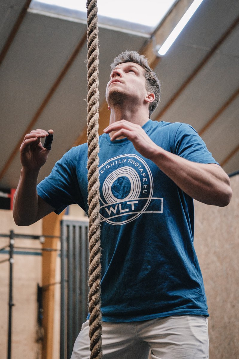 WLT Unisex T-shirt | Maat XL | Kleur cyaan blauw | Weightlifting T-Shirt voor CrossFit, Weightlifting, powerlifting en gymnastics |