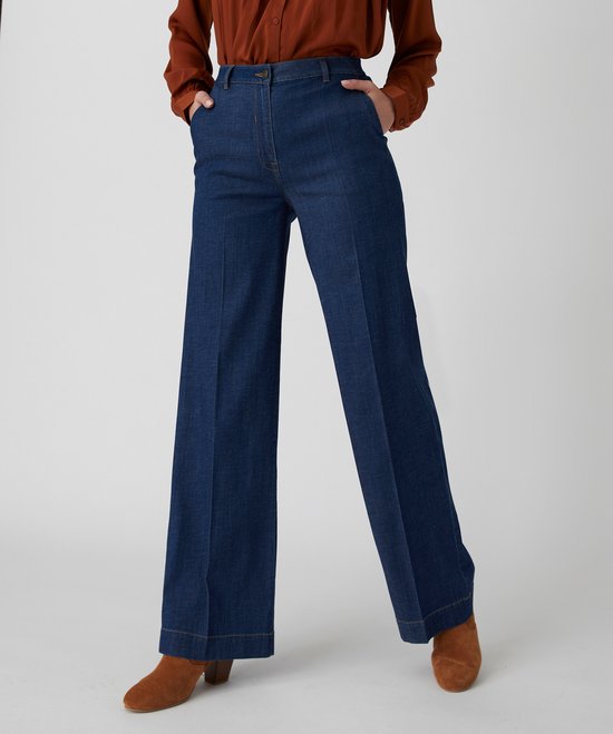 Damart - Wijde jeans, Climatyl - Dames - Blauw - 50