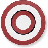 VT Wonen circles Earth Red - dinerbord - ⌀ 25.5cm - porselein - bord - rood - servies - cirkel