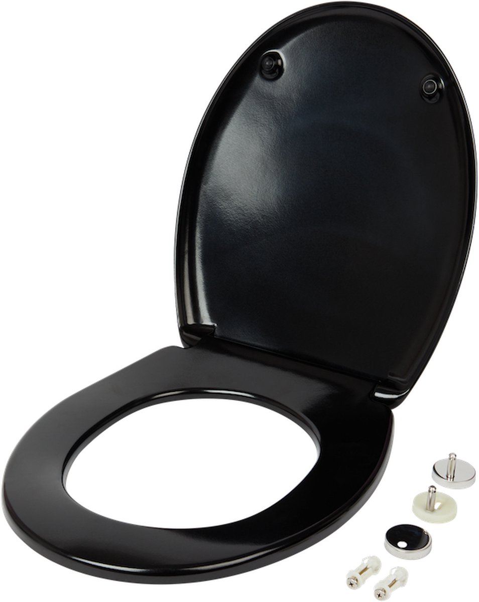 Soft close WC bril - Mat zwart - Moderne stijl - Universeel toepasbaar