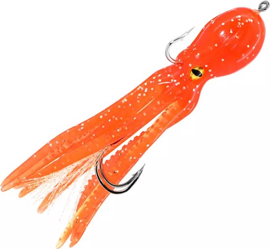 Kunstaas Inktvis Oranje 11cm