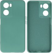 Coque de téléphone Fashion Backcover - Coque de couleur - Convient pour Oppo A57s - A77s - A77 4G - Vert foncé