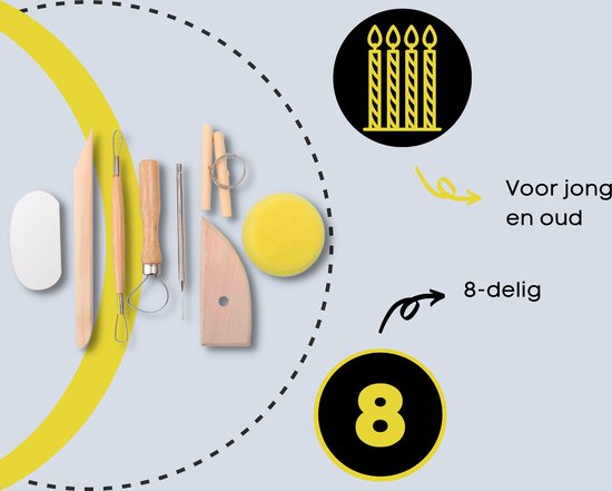 Sculptuur gereedschap - Klei sculpturen - Boetseren - Aluminium - 6