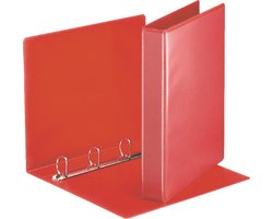 Esselte Panorama 4D-Rings Ringband met Insteekvak - Rugbreedte van 38mm - Rood