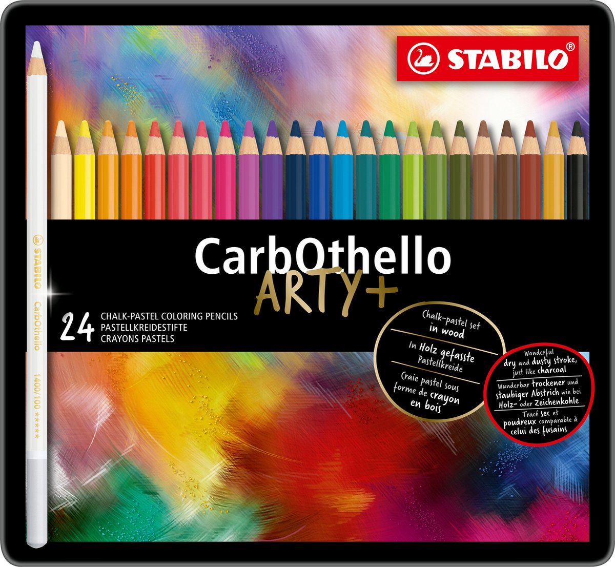 STABILO CarbOthello - Kalkpastel Kleurpotloden - Metalen Etui Met 24  Kleuren | bol.com